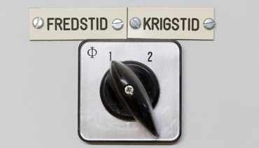 Reglage som visar krig eller fred